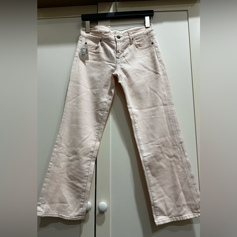7 for All Mankind Cream-Pink Jeans